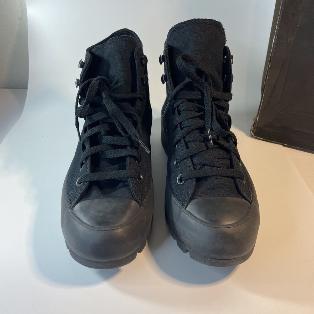 Size 9 - Converse Chuck Taylor All Star Lugged High Black Monochrome W - Picture 3 of 10